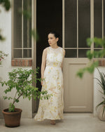 Angea Cream Print Dress