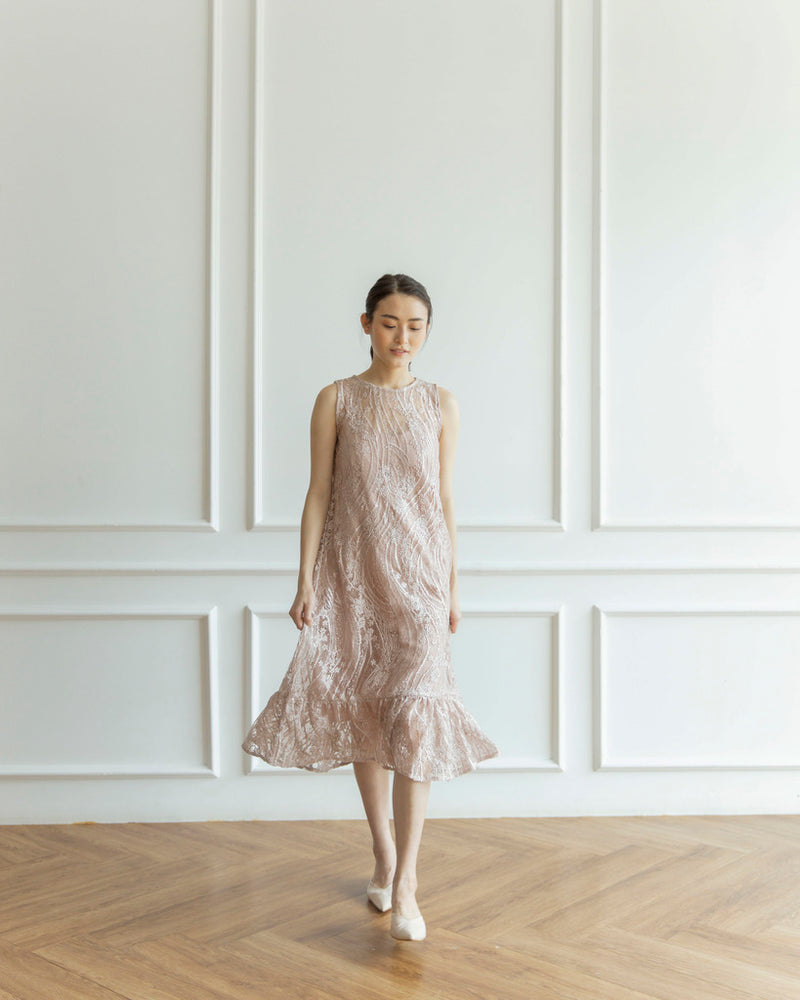 Chiara Rose Gold Dress
