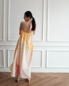 Iris Peach Print Dress