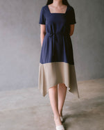 Amara Navy Green Dress
