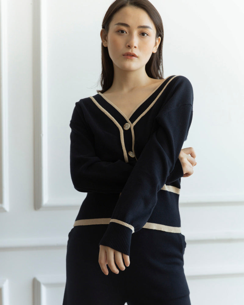 Dallas Navy Cardigan