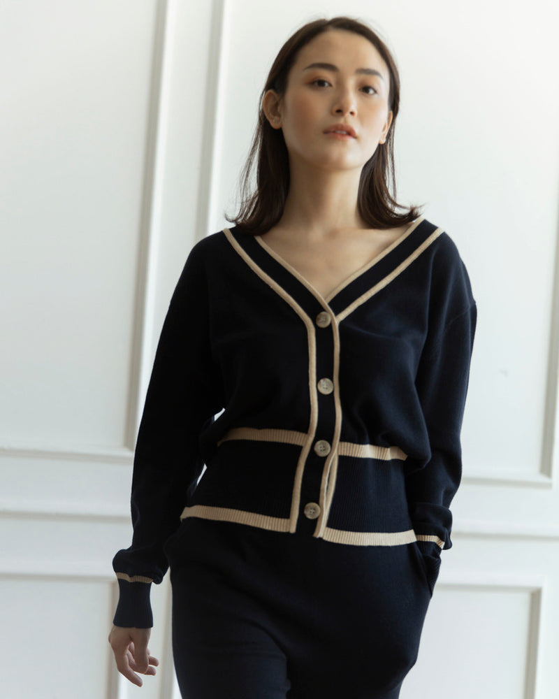 Dallas Navy Cardigan