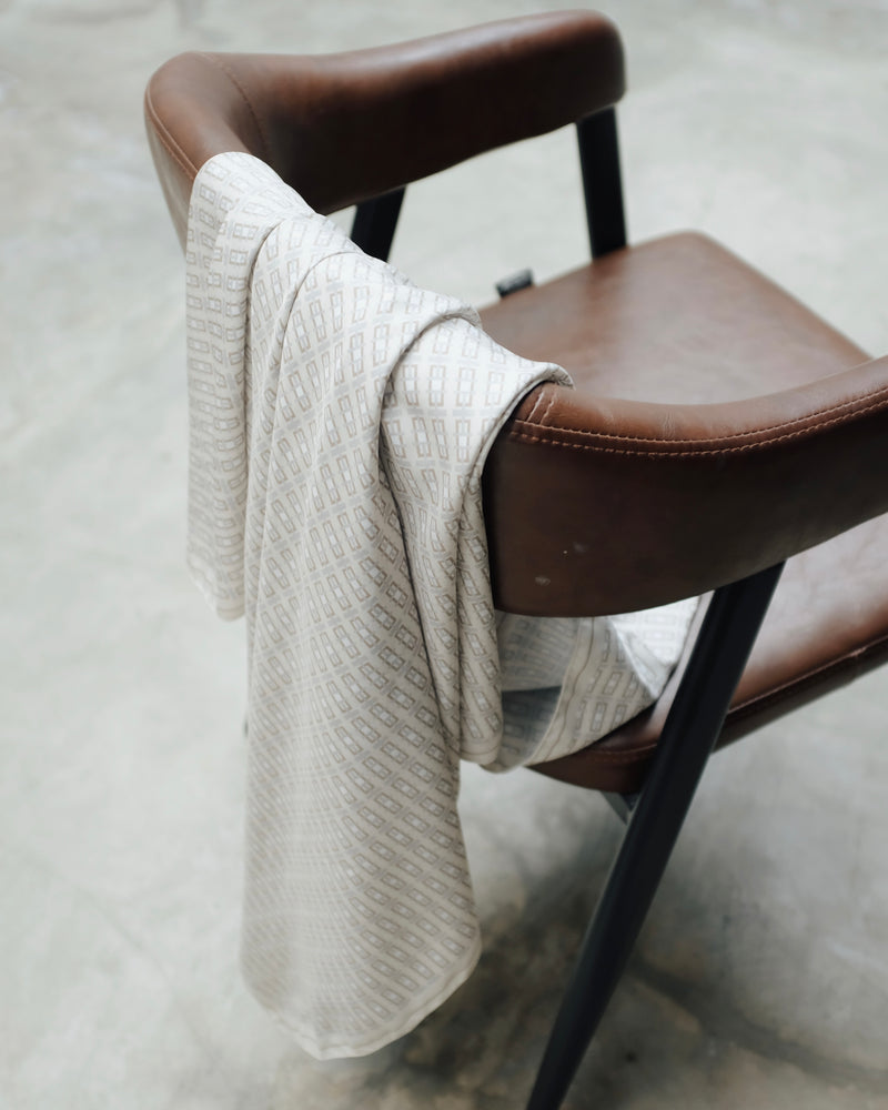 Galene Latte Print Scarf