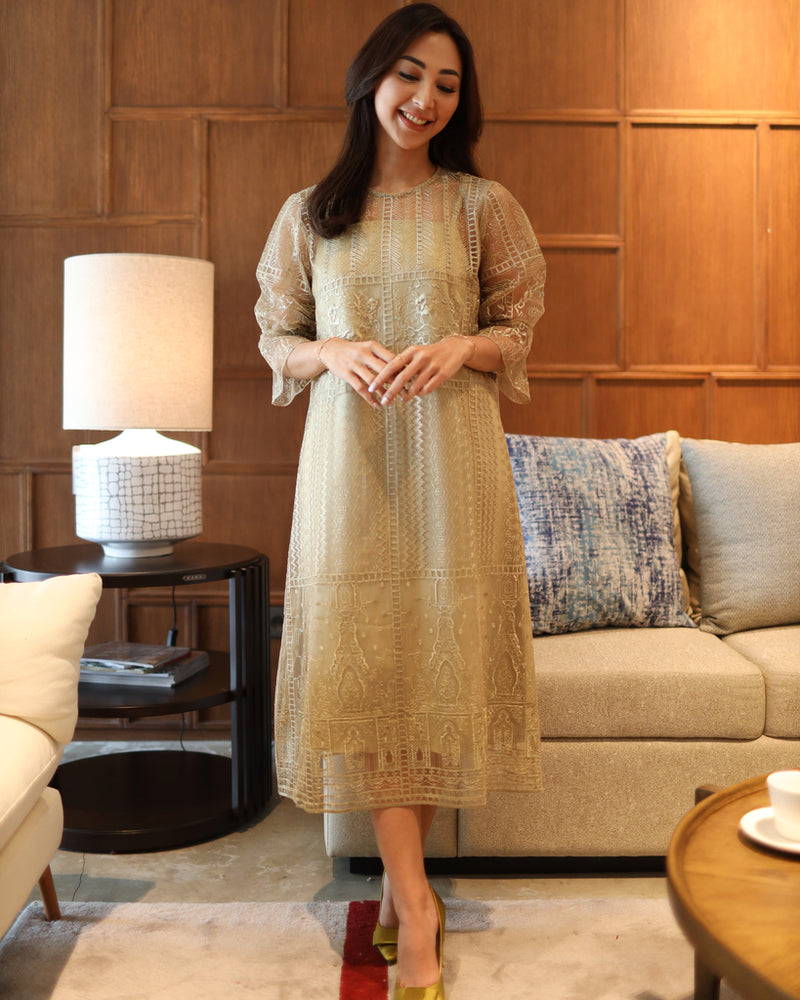 Janetta Sage Green Dress