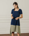 Amara Navy Green Dress
