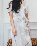 Paulina Light Gray Print Dress