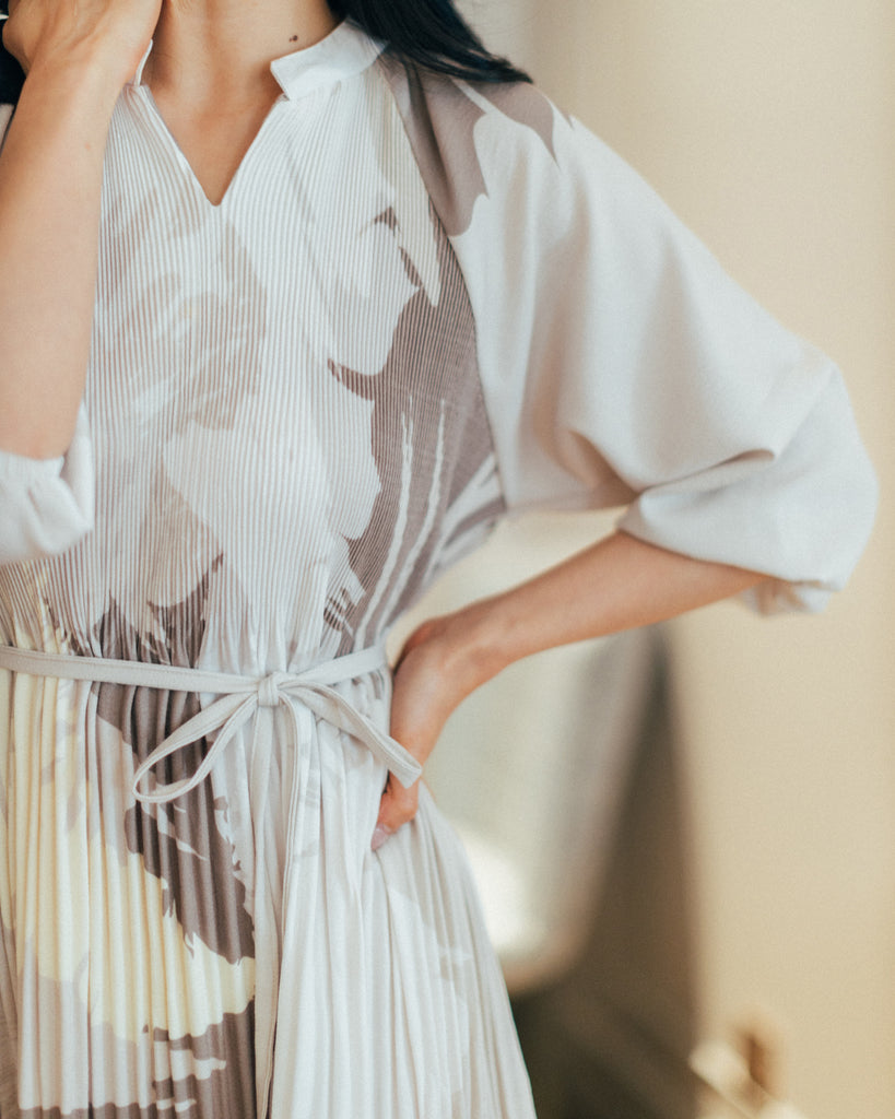 Nala Cream Print Dress