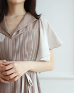 Arla Brown Print Dress