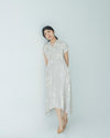 Dioni Light Gray Print Dress