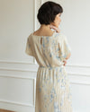 Amelia Khaki Print Dress