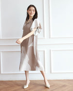 Arla Brown Print Dress