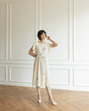 Amelia Khaki Print Dress