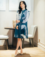 Lina Midnight Blue Print Dress