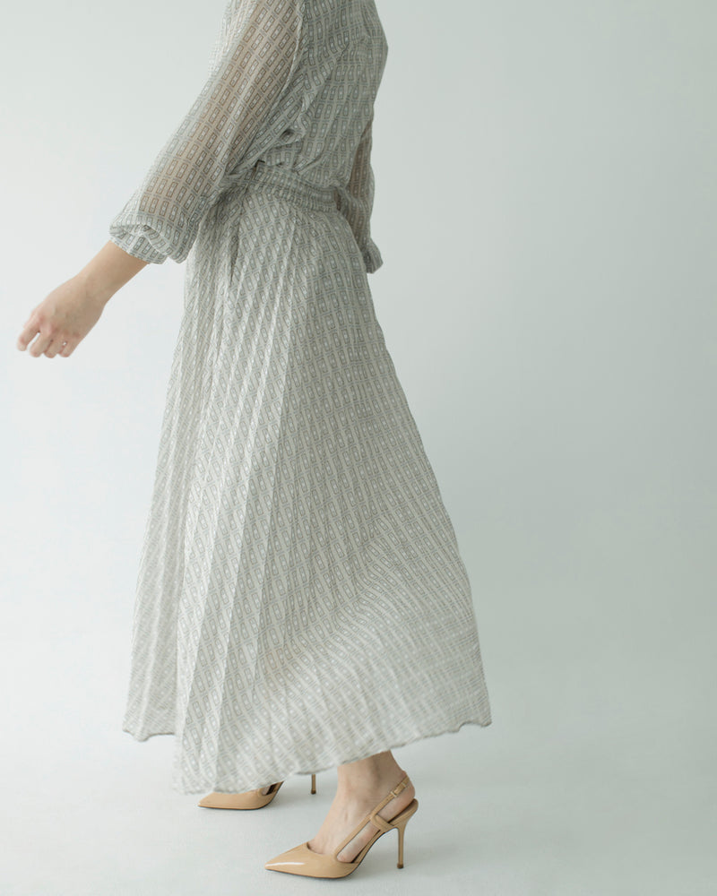 Yuna Latte Print Skirt