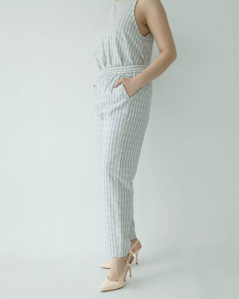 Eleni Gray Print Pants